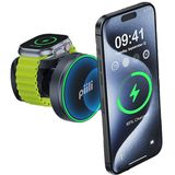 Piili 2 İn 1 Magnetic Car Holder Kablosuz Araç Şarj Cihazı P-D12