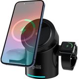 Piili 3 in 1 Wireless P-Cbt-10 Magsafe Şarj Standı Siyah