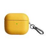 Piili Airpods 3. Nesil Leather Case Kulaklık Kılıfı Sarı