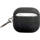 Piili Airpods 4.Nesil Kumaş Case Kulaklık Kılıfı Siyah