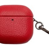 Piili Airpods 4.Nesil Leather Case Kulaklık Kılıfı Kırmızı