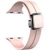 Piili Apple Watch 42-44-45-46-49 mm Silicone Akıllı Saat Kayışı Pembe