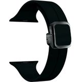 Piili Apple Watch 42-44-45-46-49 mm Silicone Akıllı Saat Kayışı Siyah
