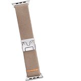 Piili Apple Watch 42-44-45-46-49 mm Steel Mesh Akıllı Saat Kayışı Kahve Rengi