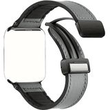 Piili Apple Watch 42-44-45-46-49 mm Vintage Leather Akıllı Saat Kayışı Gri