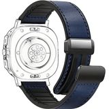 Piili Apple Watch 42-44-45-46-49 mm Vintage Leather Akıllı Saat Kayışı Lacivert