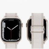 Piili Apple Watch 42-44-45-49 mm Antique Akıllı Saat Kayışı Beyaz