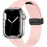 Piili Apple Watch 42-44-45-49 mm Rubber Akıllı Saat Kayışı Toz Pembe