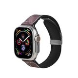 Piili Apple Watch Kanvas Akıllı Saat Kordon - Kahverengi