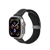 Piili Apple Watch Kanvas Akıllı Saat Kordon - Siyah