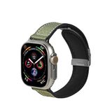 Piili Apple Watch Kanvas Akıllı Saat Kordon - Yeşil