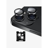 Piili iPhone 15 / 15 Plus HD Kamera Lens Koruyucu - Siyah Çerçeveli