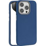Piili iPhone 15 Pro Leather Magsafe Telefon Kılıfı Lacivert