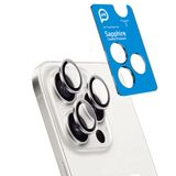 Piili iPhone 15 Pro - Max Gümüş Safir Lens Koruyucu
