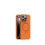 Piili iPhone 15 Pro Max Soft Aura Magsafe Turuncu Uyumlu Telefon Kılıfı