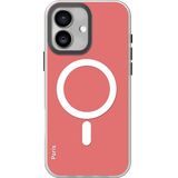 Piili iPhone 16 Phantom Magsafe Telefon Kılıfı Rose Kırmızı