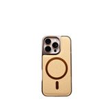Piili iPhone 16 Pro Max Arcave Magsafe Çöl Titanyumu Uyumlu Telefon Kılıfı