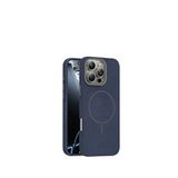 Piili iPhone 16 Pro Max Lacivert Soft Aura Magsafe Uyumlu Telefon Kılıfı