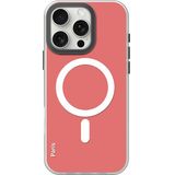 Piili iPhone 16 Pro Phantom Magsafe Telefon Kılıfı Rose Kırmızı
