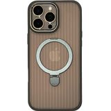 Piili iPhone 16 Pro Ring Mate Magsafe Telefon Kılıfı Gri