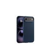 Piili iPhone 17 Air Leather Deri Magsafe Mavi Uyumlu Telefon Kılıfı