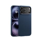 Piili ıPhone 17 Pro Leather Magsafe Kılıf Mavi