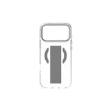 Piili iPhone 17 Pro Max Metal Stand Grip Magsafe Telefon Kılıfı Gri