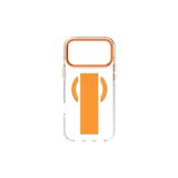 Piili iPhone 17 Pro Max Metal Stand Grip Magsafe Telefon Kılıfı Turuncu