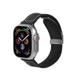 Piili Watch 42-44-45-46-49 mm Kanvas Kayış Siyah