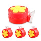 PiiSheou 4 Paket El Sinek Kuşu Yemlikleri, Mini Plastik Pencere Sinekkuşu Yemlikleri, Sinekkuşu Evi, Saksı, Ağaç Dalı için Klipsli