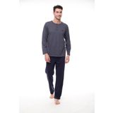 Pijadore 1404 Erkek Uzun Kollu Düğmeli Pijama Takım
