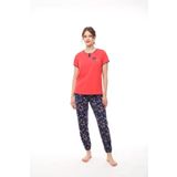 Pijadore 1448 Kadın Kısa Kollu Manşetli Pijama Takım