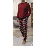 Pijalüx Tek Alt Cepli Ekose Pijama
