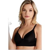 Pijama Pazarı 1025 Kadın Destekli Balensiz Sütyen-Siyah SİYAH 90B