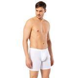 Pijama Pazarı 1336 Erkek Bel Bantlı Likralı Uzun Paçalı Boxer-Beyaz BEYAZ 2XL