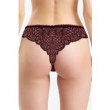 Pijama Pazarı 185 Kadın Dantelli Sting Külot-bordo BORDO S