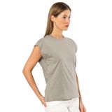 Pijama Pazarı 3401 Kadın Vatka Görünümlü T-shirt-gri Gri M