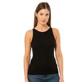 Pijama Pazarı 3403 Kadın Halter Yaka Fitilli Atlet T-shirt SİYAH M