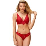 Pijama Pazarı 4425 Dolgulu Sütyen Külot Takım-bordo BORDO 75B