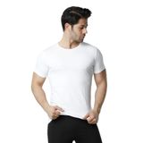 Pijama Pazarı 450 Erkek Bisiklet Yaka Kısa Kollu Modal Atlet-Beyaz BEYAZ S