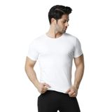 Pijama Pazarı 450 Erkek Bisiklet Yaka Kısa Kollu Modal Atlet-Beyaz BEYAZ XL