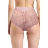 Pijama Pazarı 586 Kadın Yüksel Bel Arkası Dantelli Külot-pudra PUDRA XL