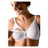 Pijama Pazarı 7861 Kadın Beyaz Penye Kumaşlı Süngersiz Balensiz Emzirme Sütyeni BEYAZ 75D