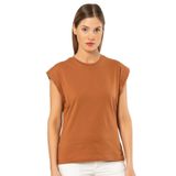 Pijama Pazarı Türen 3401 Kadın Vatka Görünümlü T-shirt-Tarcın TARÇIN L