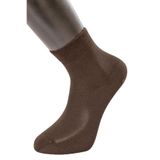 Pijama Pazarı Türen 9102 Erkek Bamboo Düz Yarım Soket Çorap 6'lı Paket-Kahverengı KAHVERENGİ 43-45