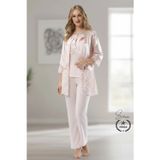 #Pijama Pudra Penye Kadın Pijama Takımı Rahat Ev Giyim Günlük ve Çeyizlik Nefes Alabilen Yumuşak