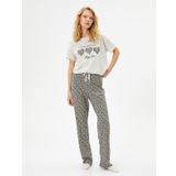 Pijama Takımı Kısa Kollu Leopar Desenli