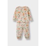 Pijama Takımı Yılbaşı Temalı Uzun Kollu Velur Üst Uzun Alt Erkek Bebek