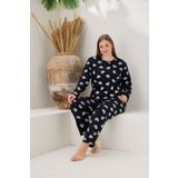 pijamacity Kadın Battal Uzun Kollu Pijama Takımı