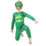 Pijamaskeliler Kertenkele Kostümü Maskeli Pjmasks Kertenkeleçocuk
